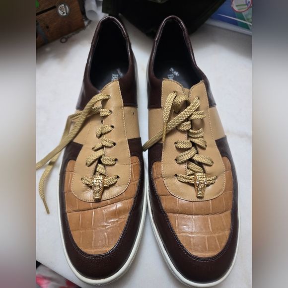 Stylish Brown and Tan Men's Sneakers